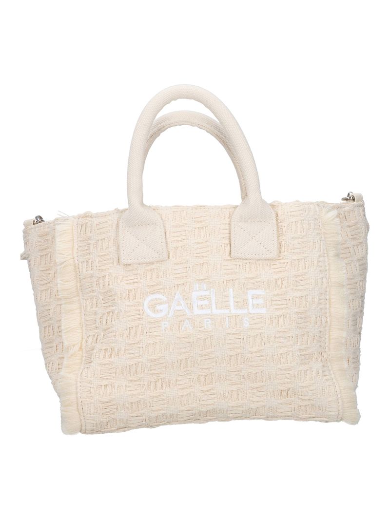 GAELLE PARIS Regular Shopper Logo Ricamato-Beige