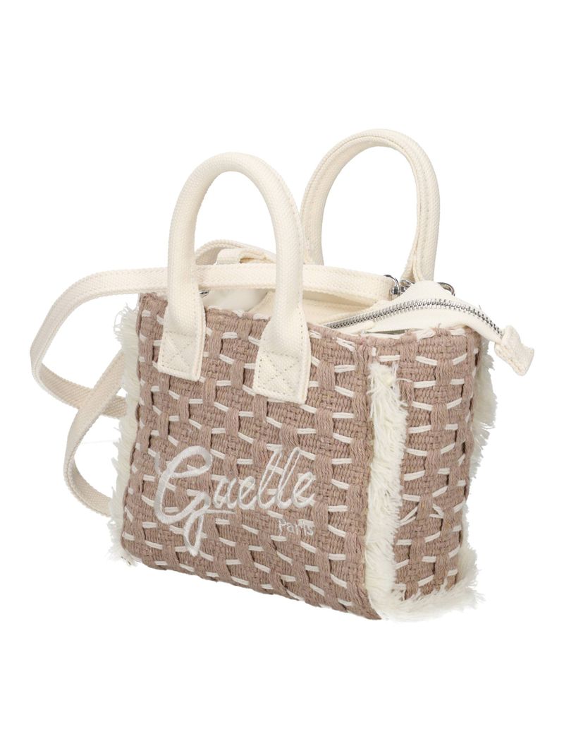 GAELLE PARIS MINI SHOPPER Firma Logo-Beige