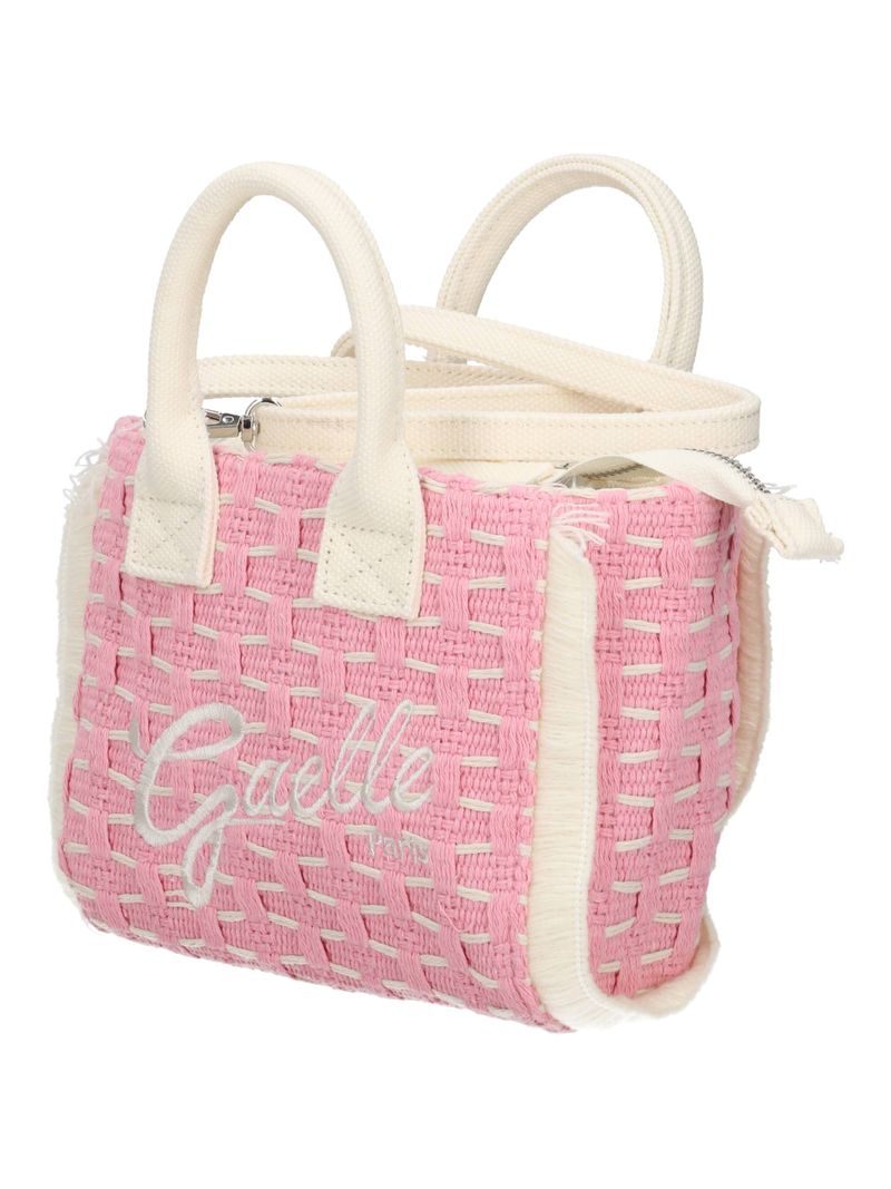 GAELLE PARIS MINI SHOPPER Firma Logo-Rosa
