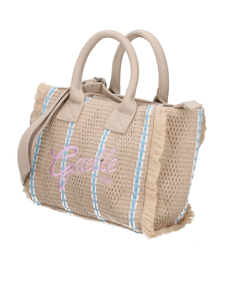 GAELLE PARIS REGULAR SHOPPER Firma Logo Rosa-Beige