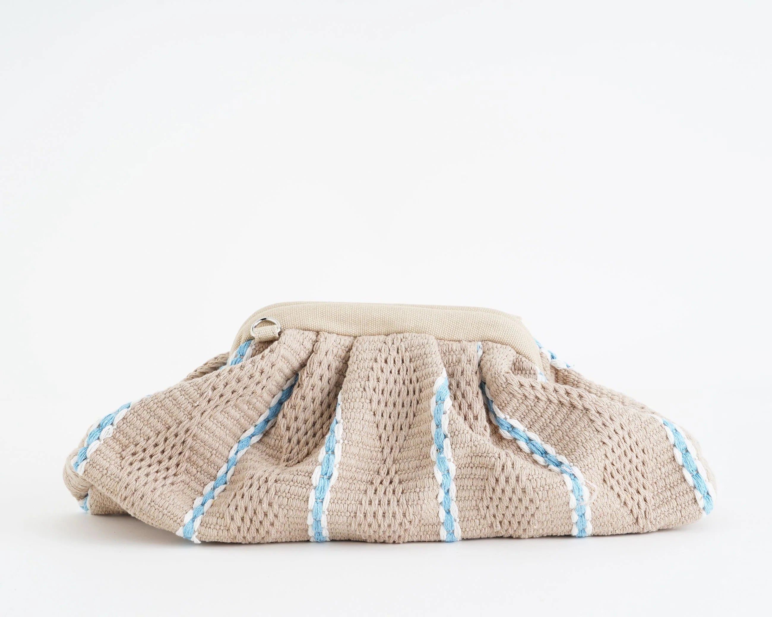 GAELLE PARIS MAXI POCHETTE Firma Logo Rosa-Beige
