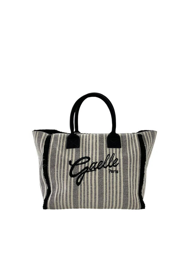 GAELLE PARIS MAXI SHOPPER Firma Logo-Nero