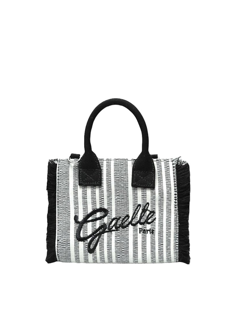 GAELLE PARIS MINI SHOPPER Firma Logo-Nero