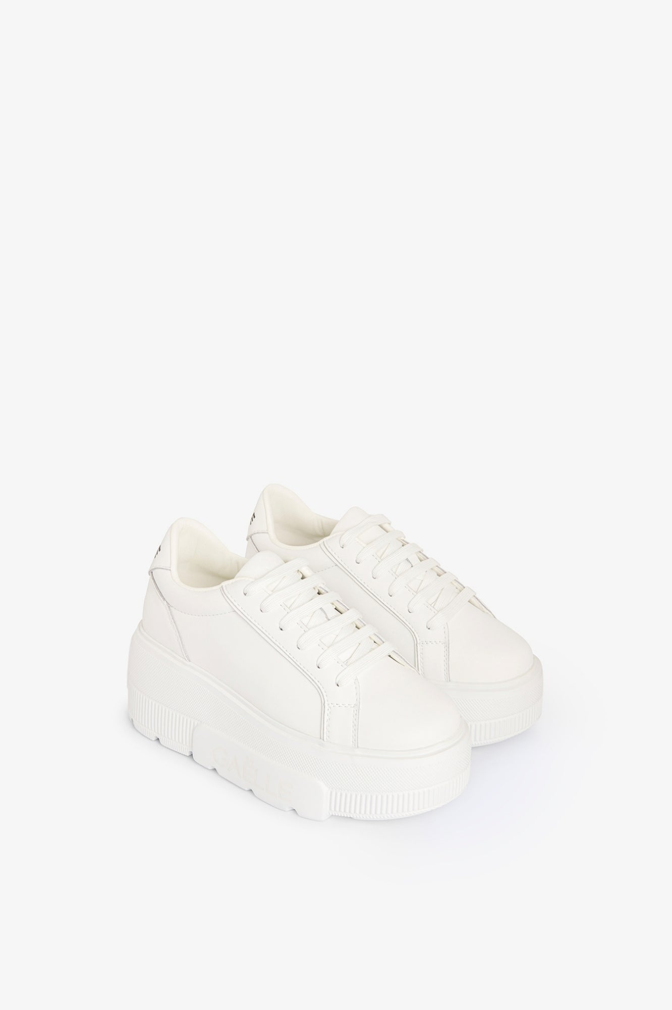 GAELLE PARIS Sneaker Donna Addict Platform-Bianco