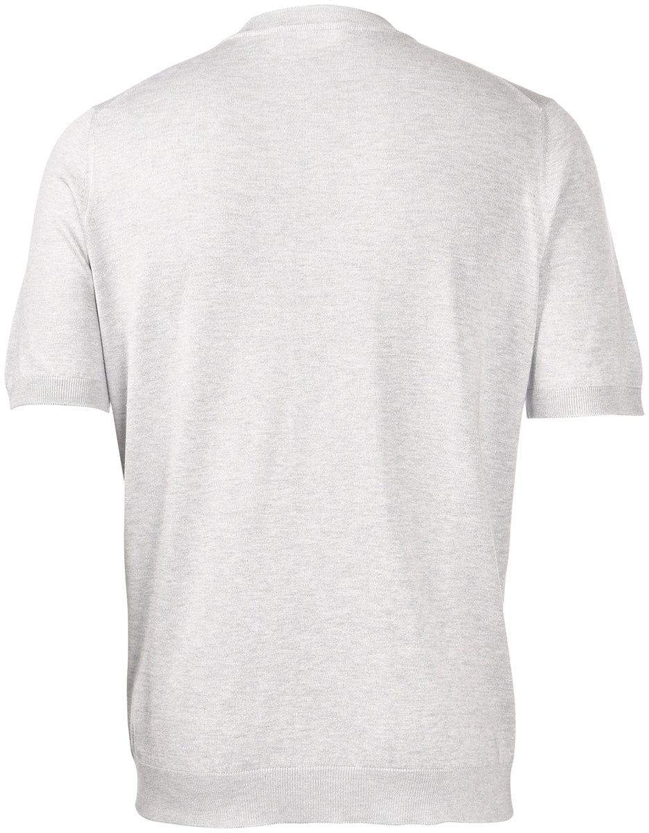 GRAN SASSO T-Shirt Uomo Maglia Seta-Grigio Chiaro
