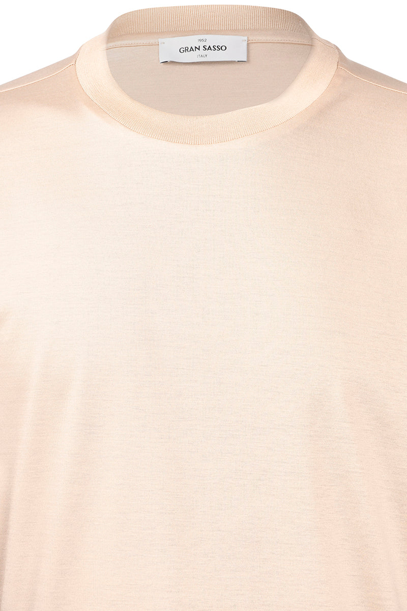 GRAN SASSO T-Shirt Uomo Girocollo Cotone-Beige