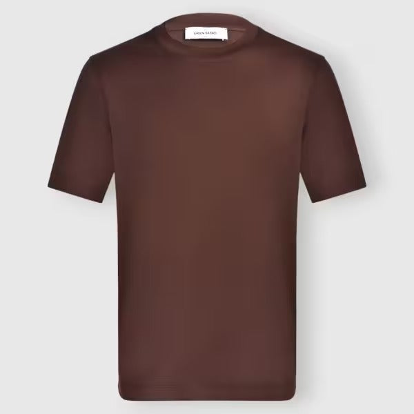 GRAN SASSO T-Shirt Uomo Girocollo Cotone-Bordeaux