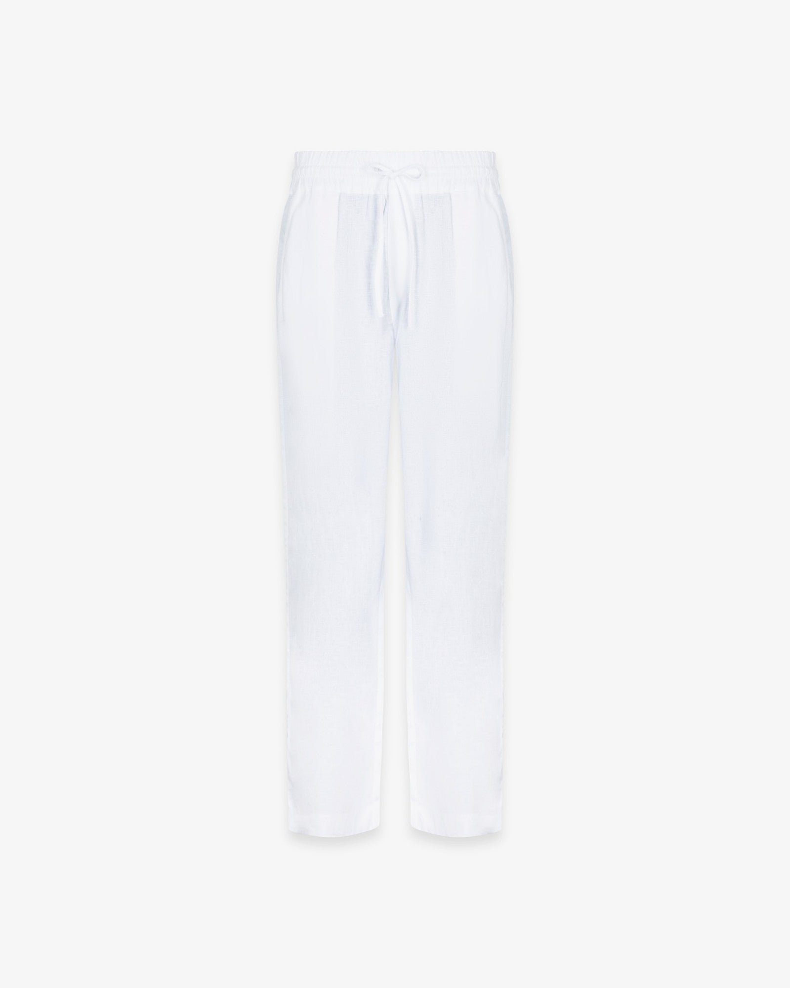 HINNOMINATE Pantalone Uomo Lino-Bianco