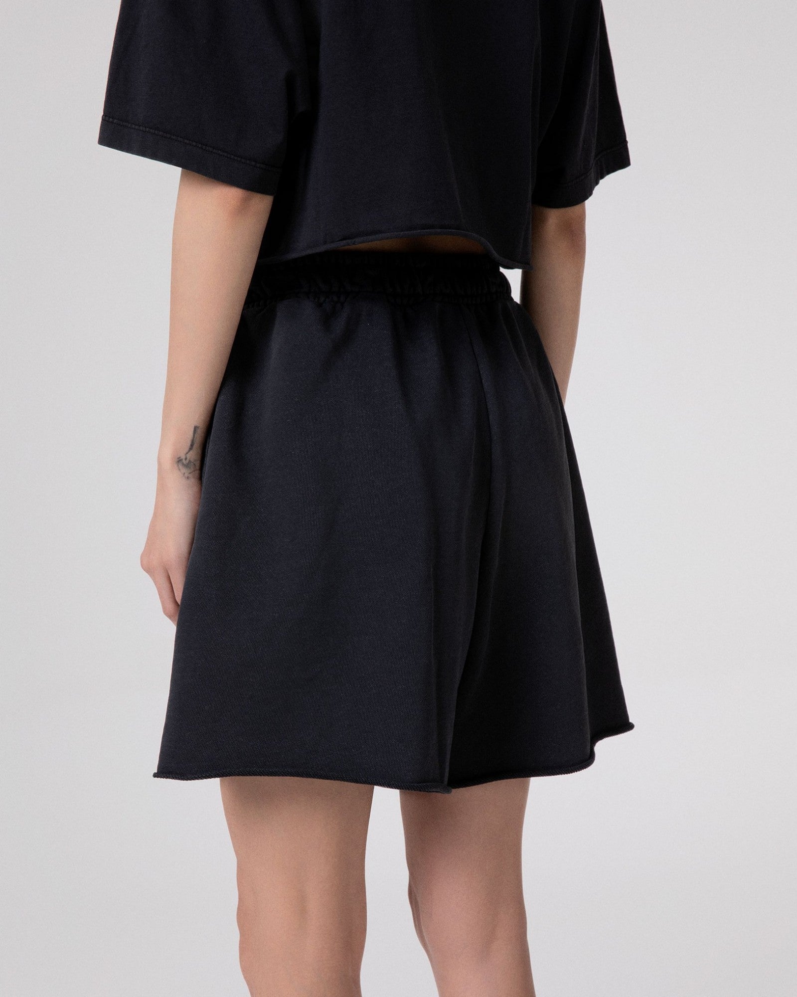 HINNOMINATE SHORTS Donna Cotone Old Taglio Vivo-Nero