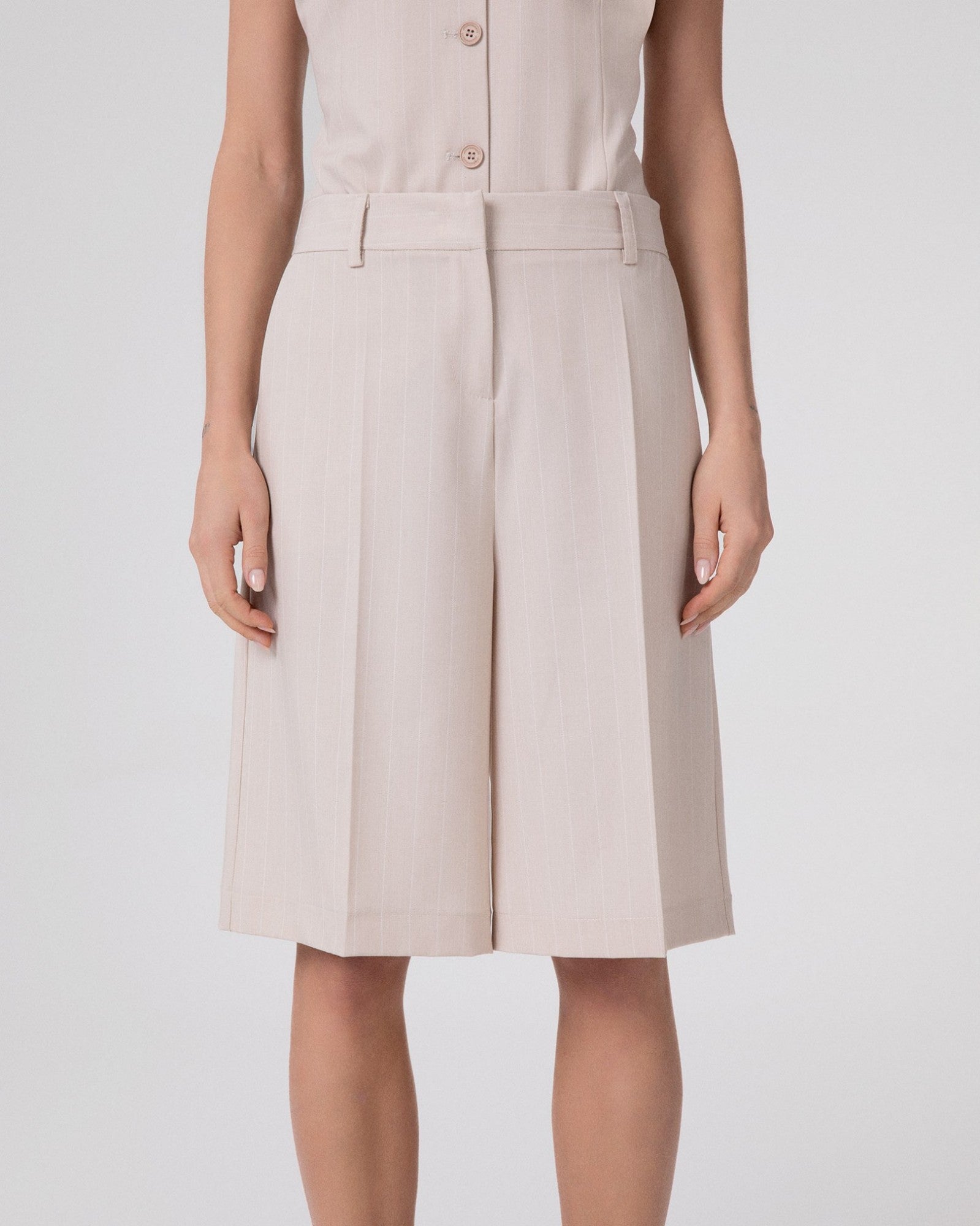 HINNOMINATE Bermuda Donna Gessato-Beige