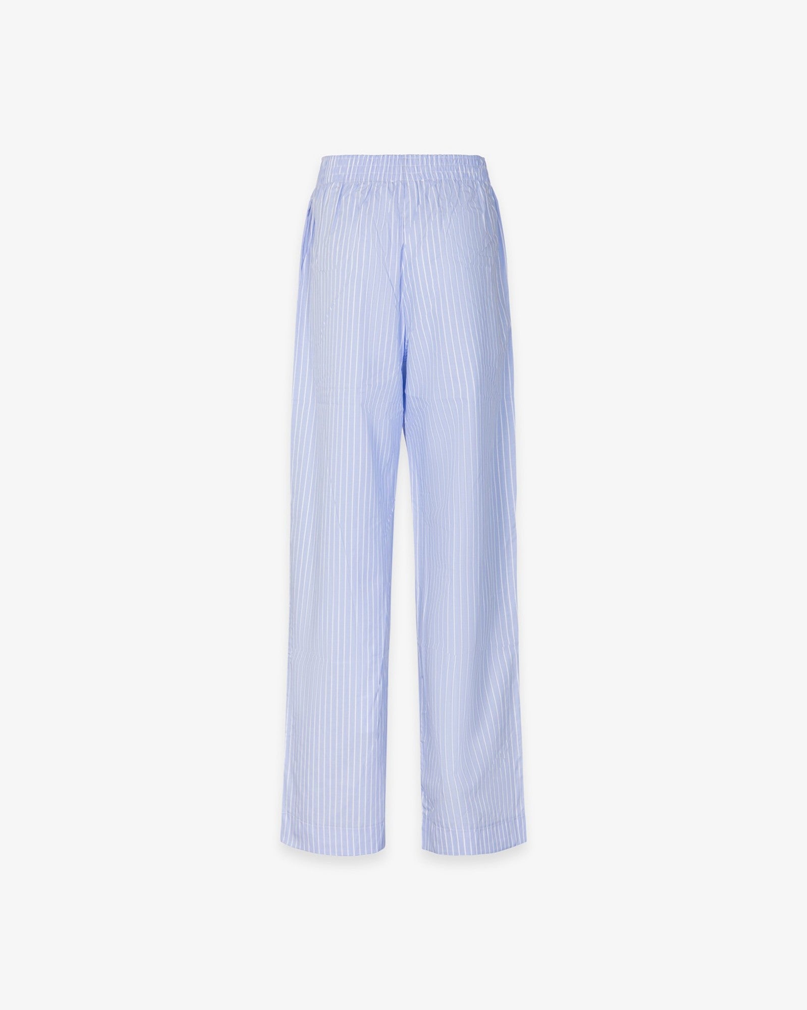 HINNOMINATE Pantalone Donna Cotone Righe Dritto-Azzurro