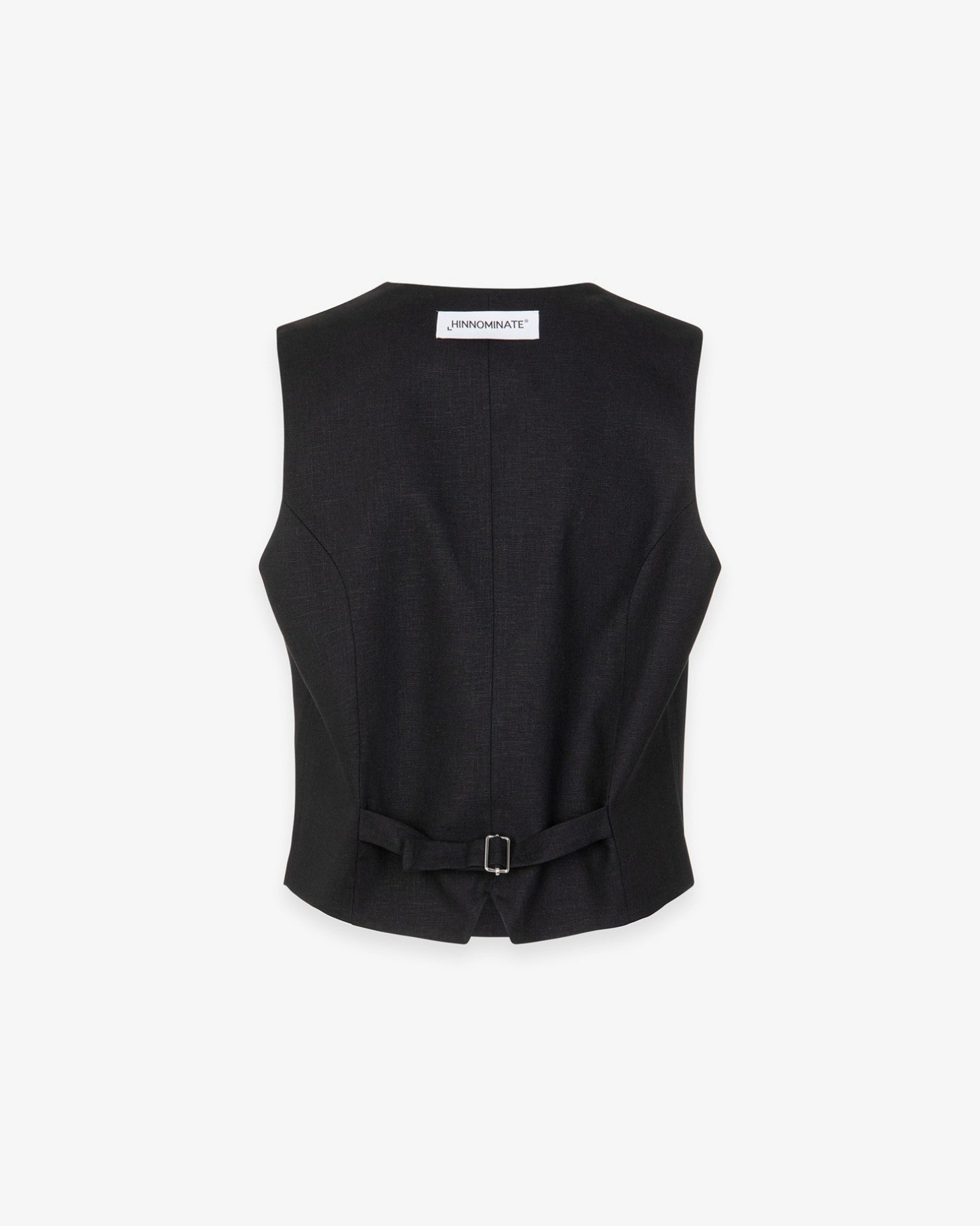 HINNOMINATE Gilet Donna Lino-Nero