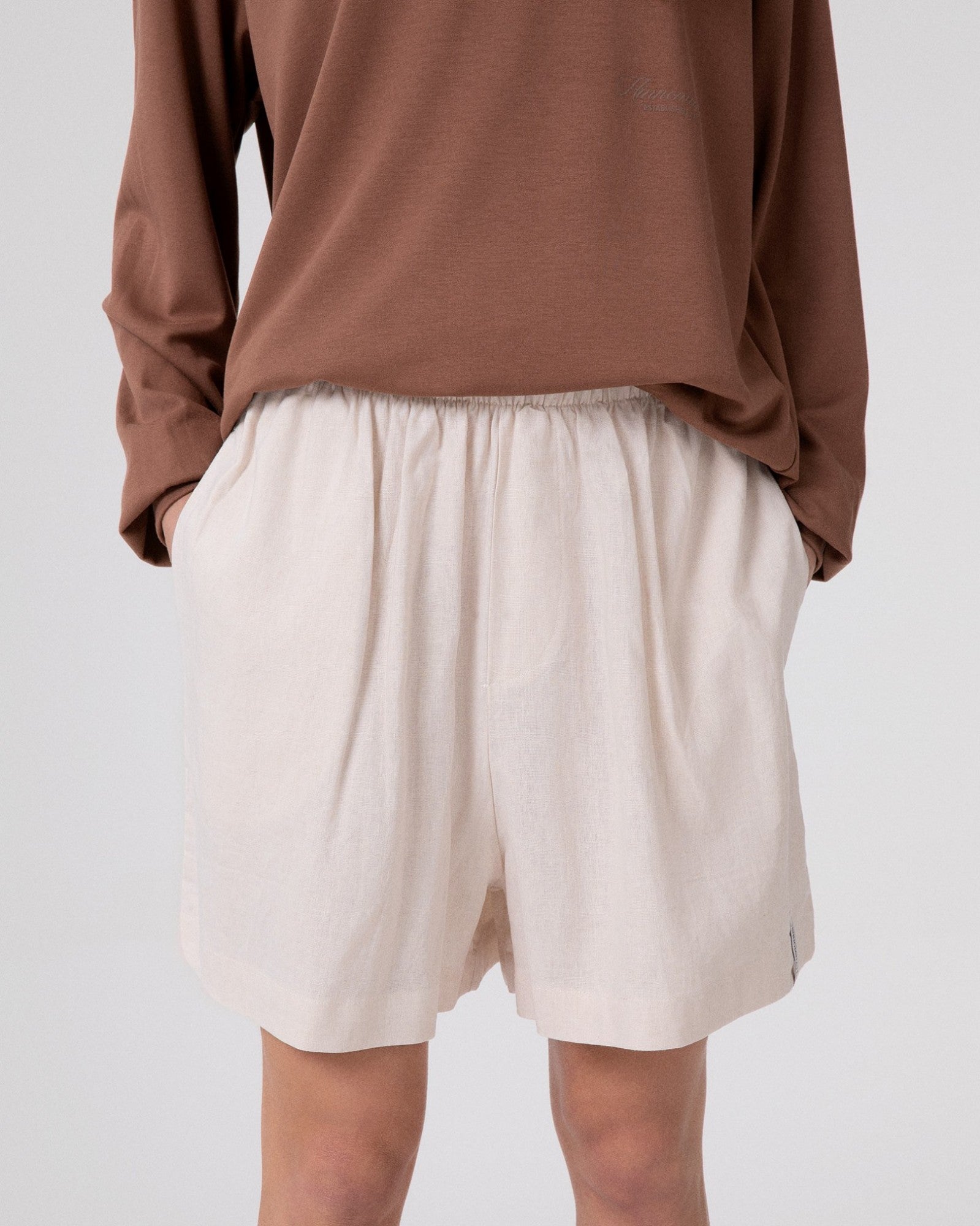 HINNOMINATE Shorts Donna Lino-Beige
