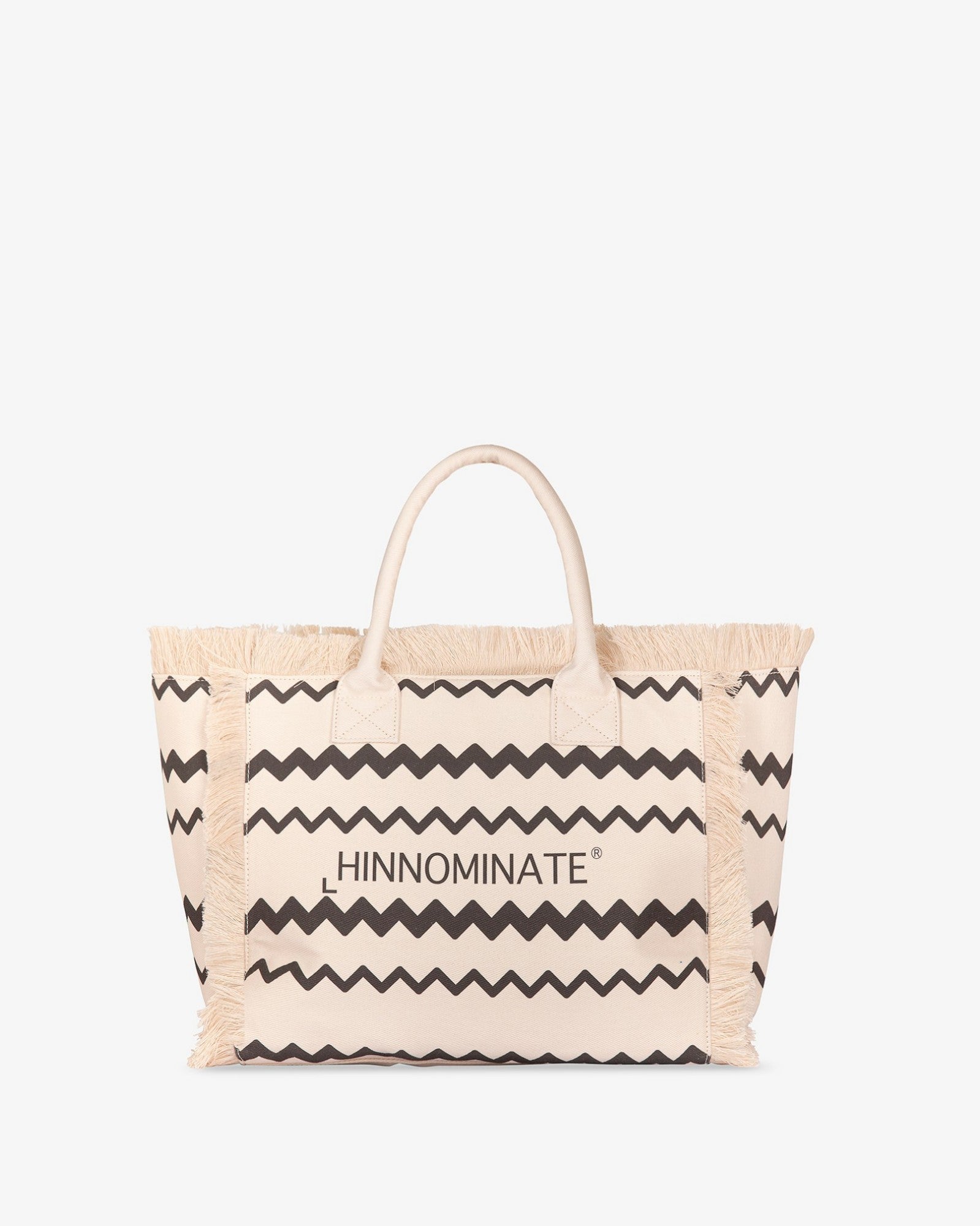 HINNOMINATE Borsa Canvas Grande-Off White