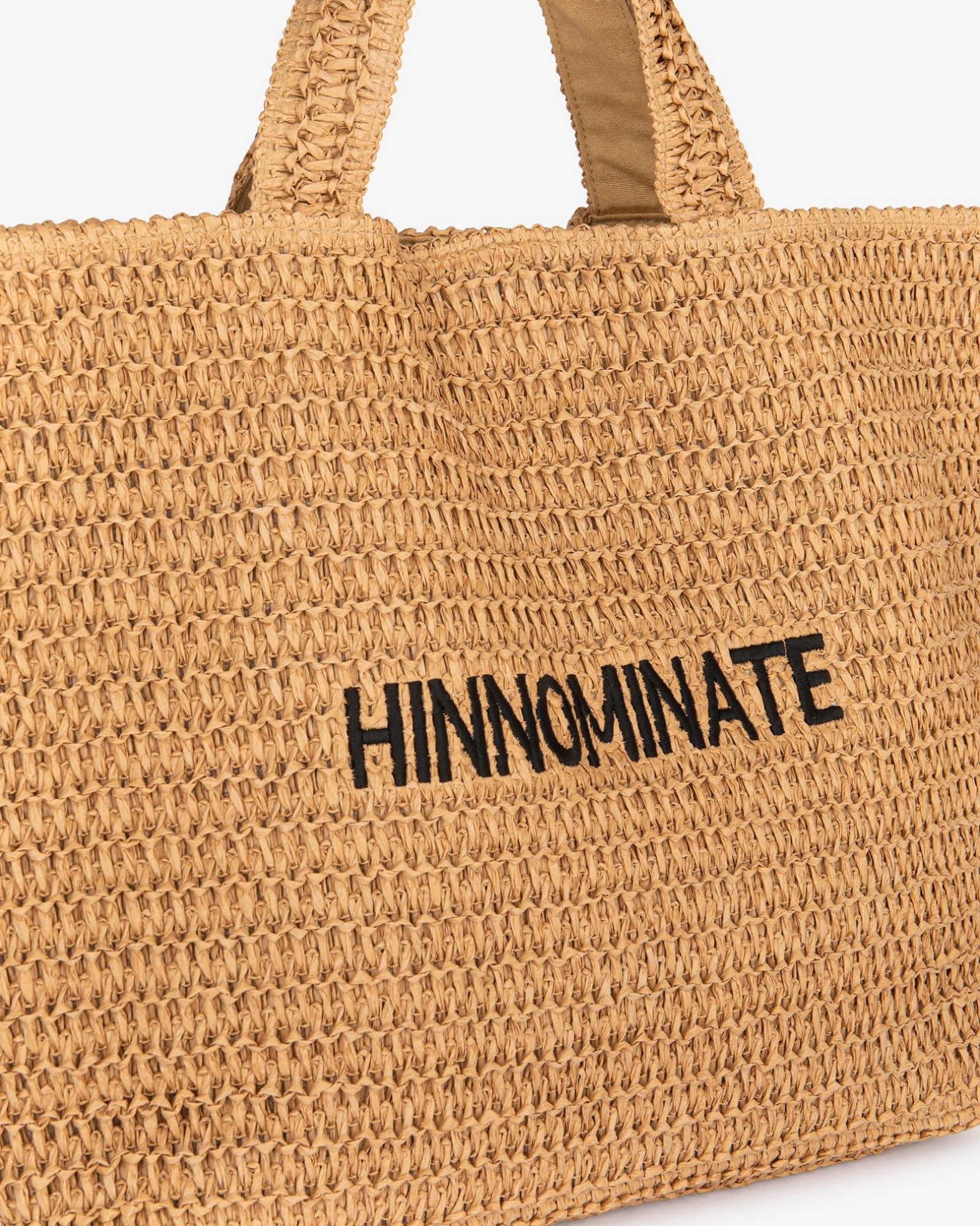 HINNOMINATE Borsa Raffia Grande-Naturale
