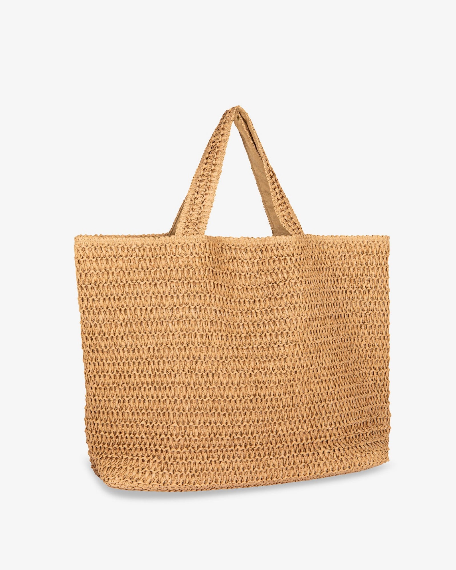 HINNOMINATE Borsa Raffia Grande-Naturale
