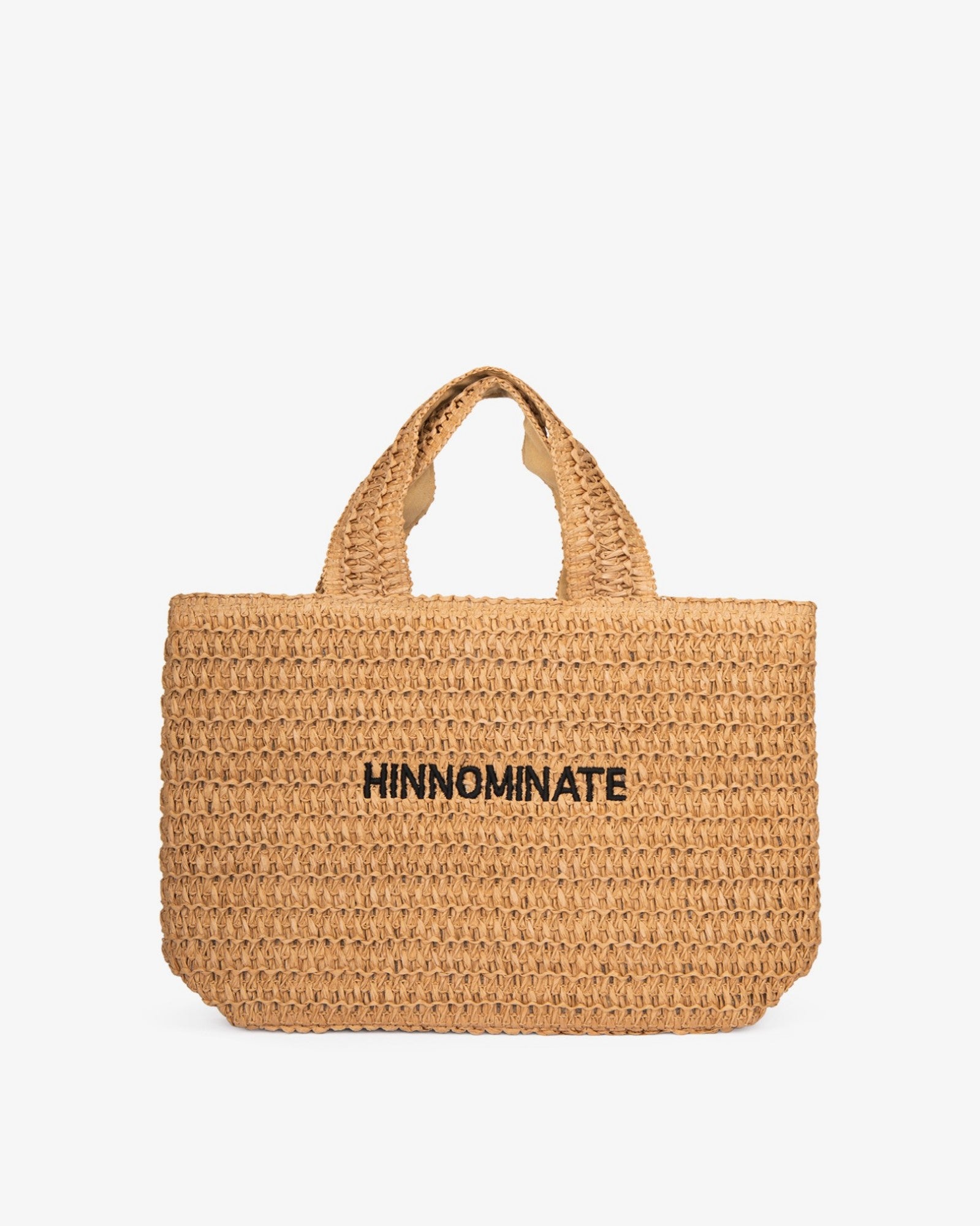 HINNOMINATE Borsa Raffia Piccola-Naturale