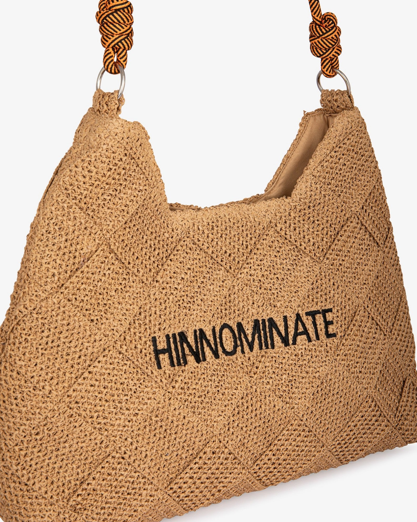 HINNOMINATE Borsa Raffia Grande-Naturale