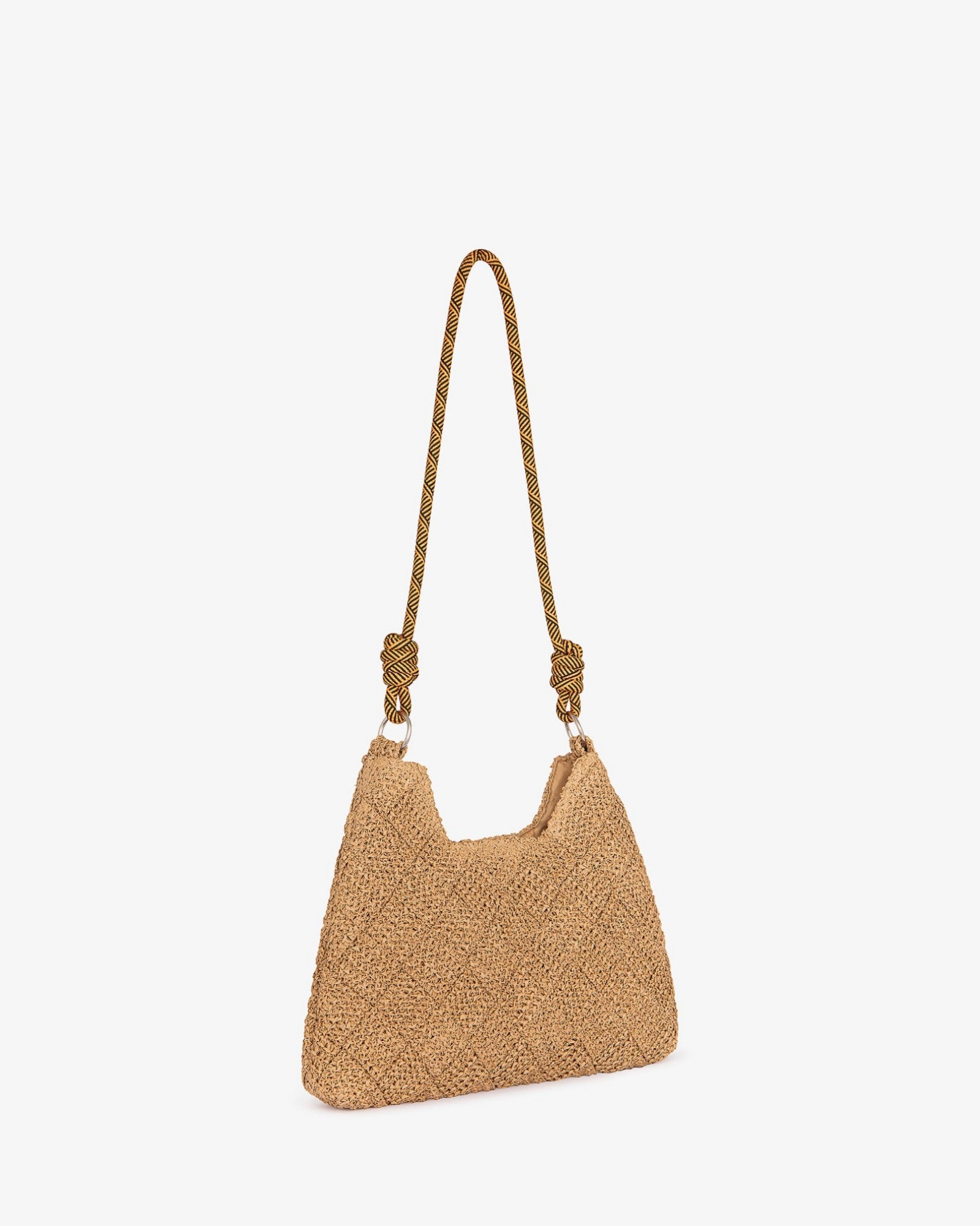 HINNOMINATE Borsa Raffia Piccola-Naturale