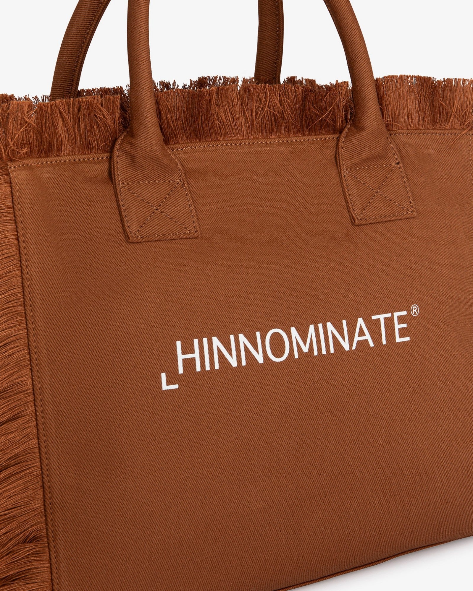 HINNOMINATE Borsa Canvas Grande-Moka