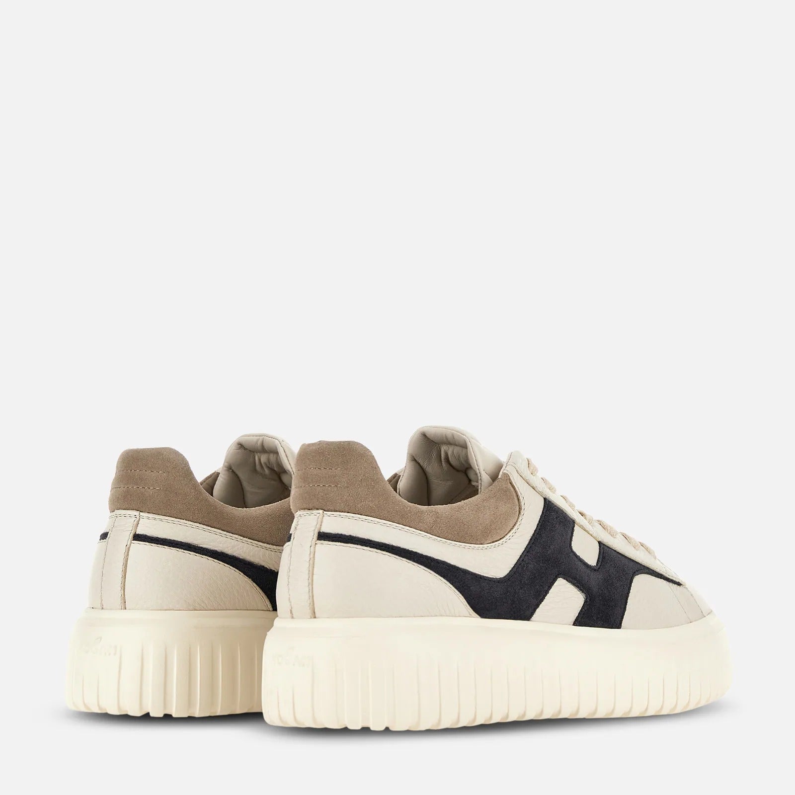 HOGAN Sneaker Uomo H-Stripes-Avorio Blu Beige