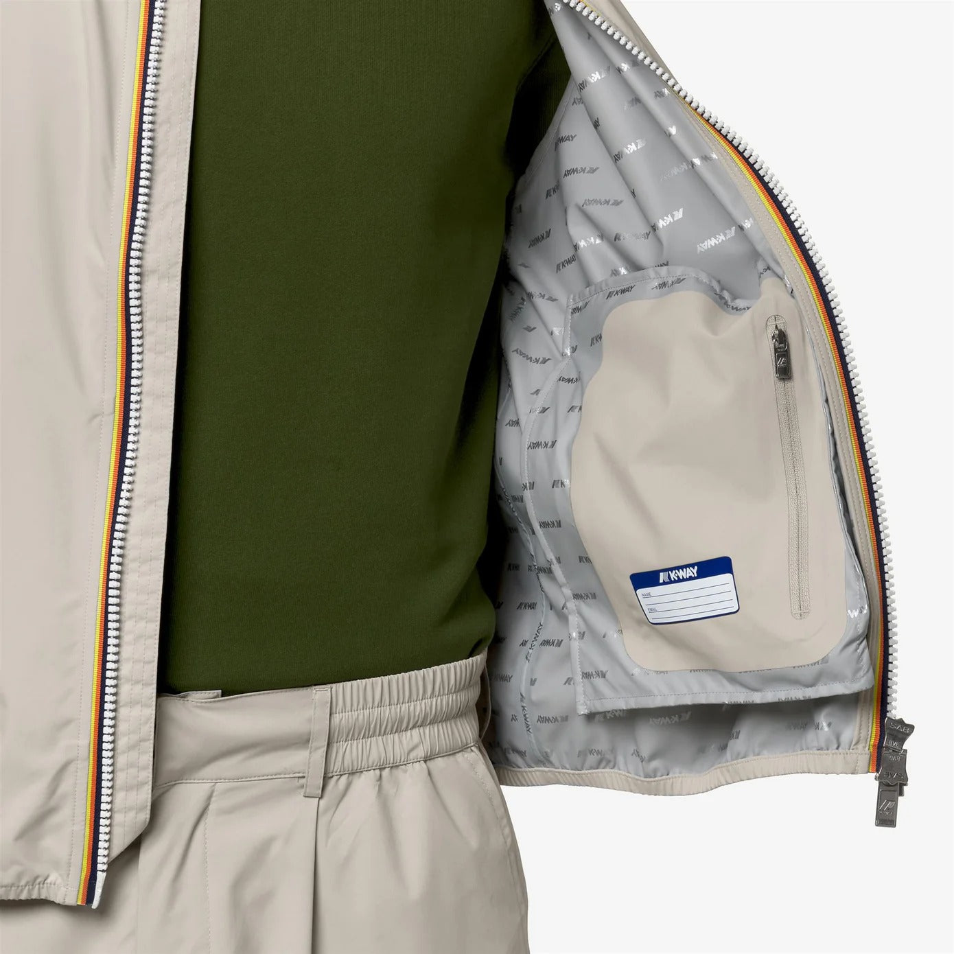 K-WAY Smanicato Uomo VALEN STRETCH DOT-Beige Lt