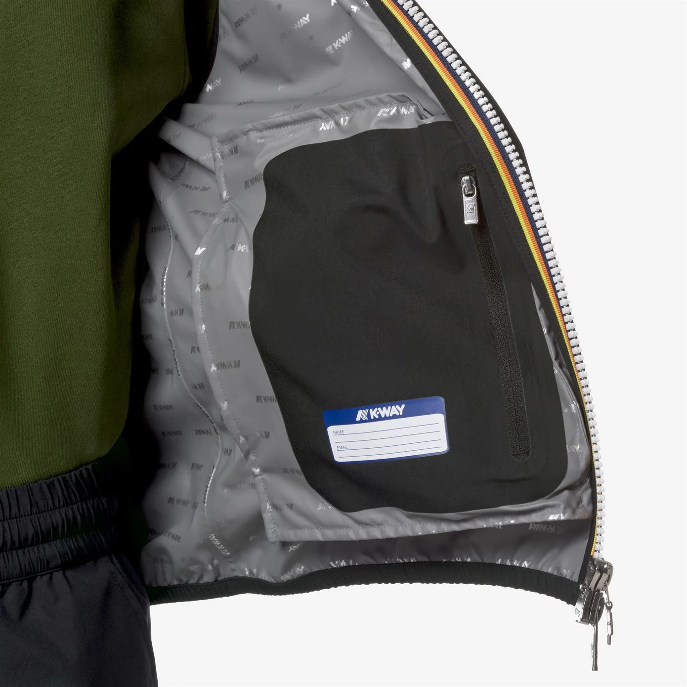 K-WAY Smanicato Uomo VALEN STRETCH DOT-Black Pure