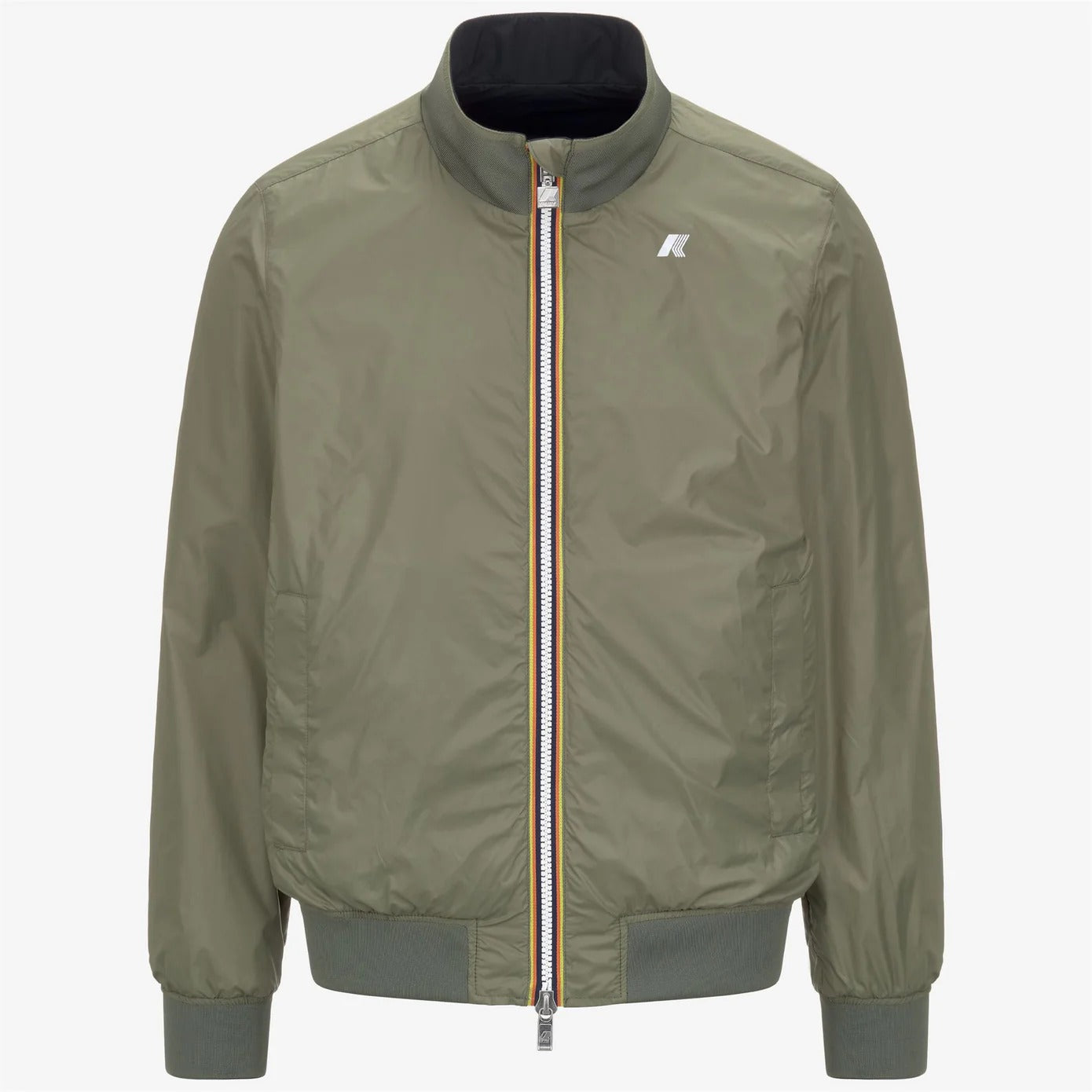 K-WAY Giubbino Uomo Arsene Plus 2 Reversible-Blue Depth Green Lichen