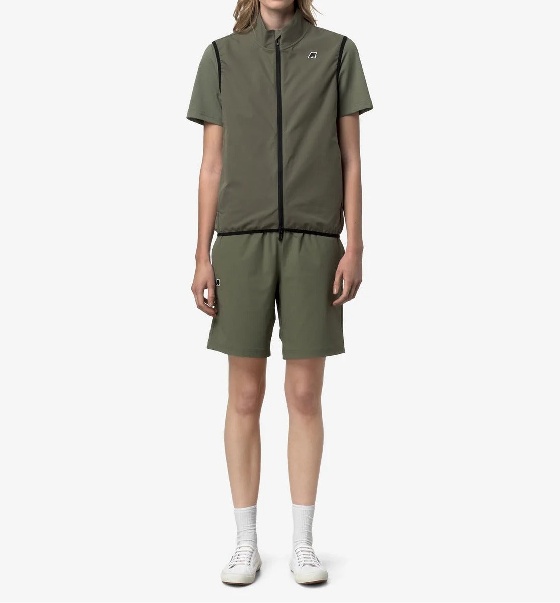 K-WAY Smanicato Unisex FLANER TRAVEL-Green Lichen