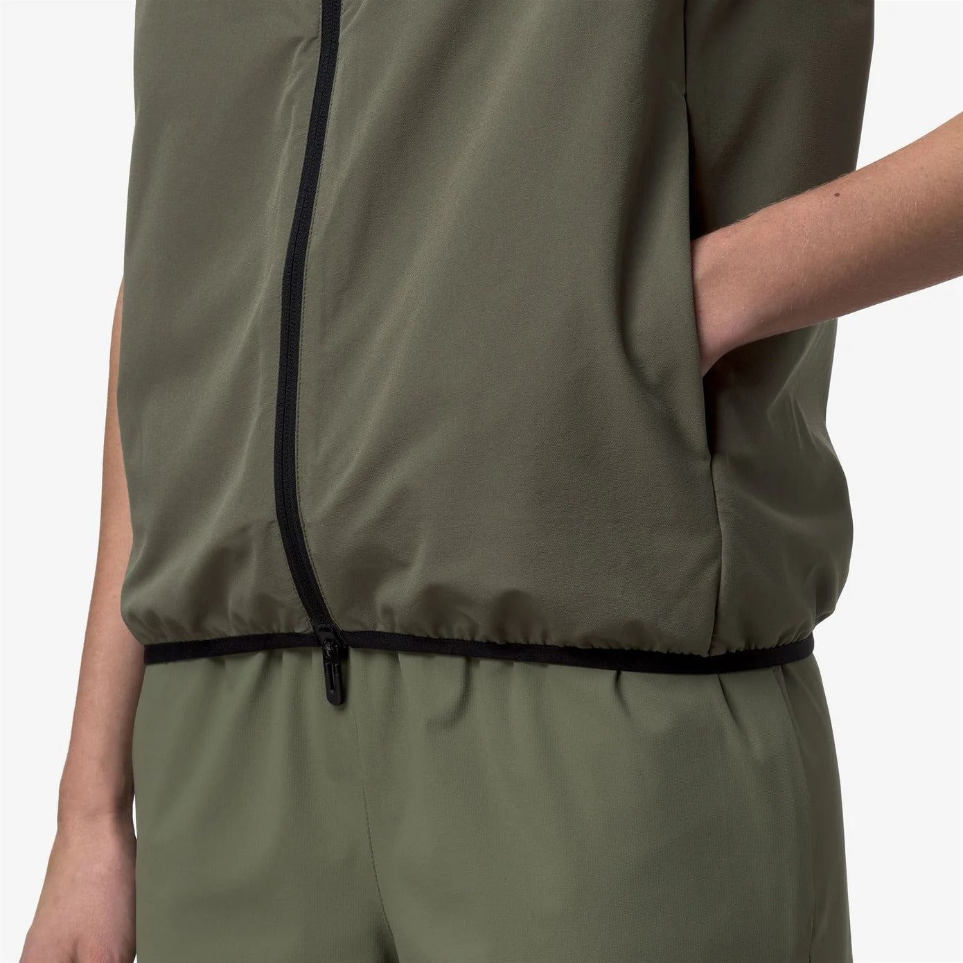 K-WAY Smanicato Unisex FLANER TRAVEL-Green Lichen