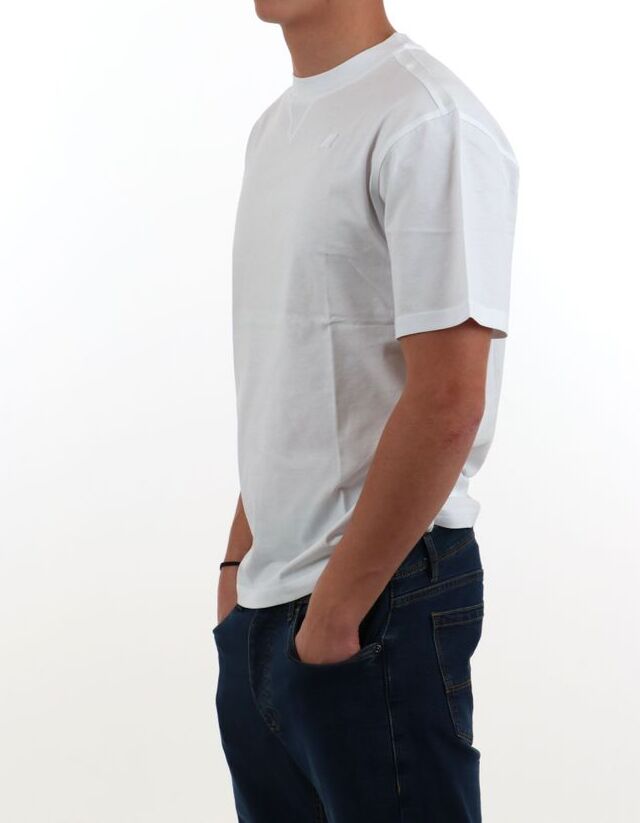 K-WAY T-Shirt Uomo SOLO JERSEY TRIANGLE-White