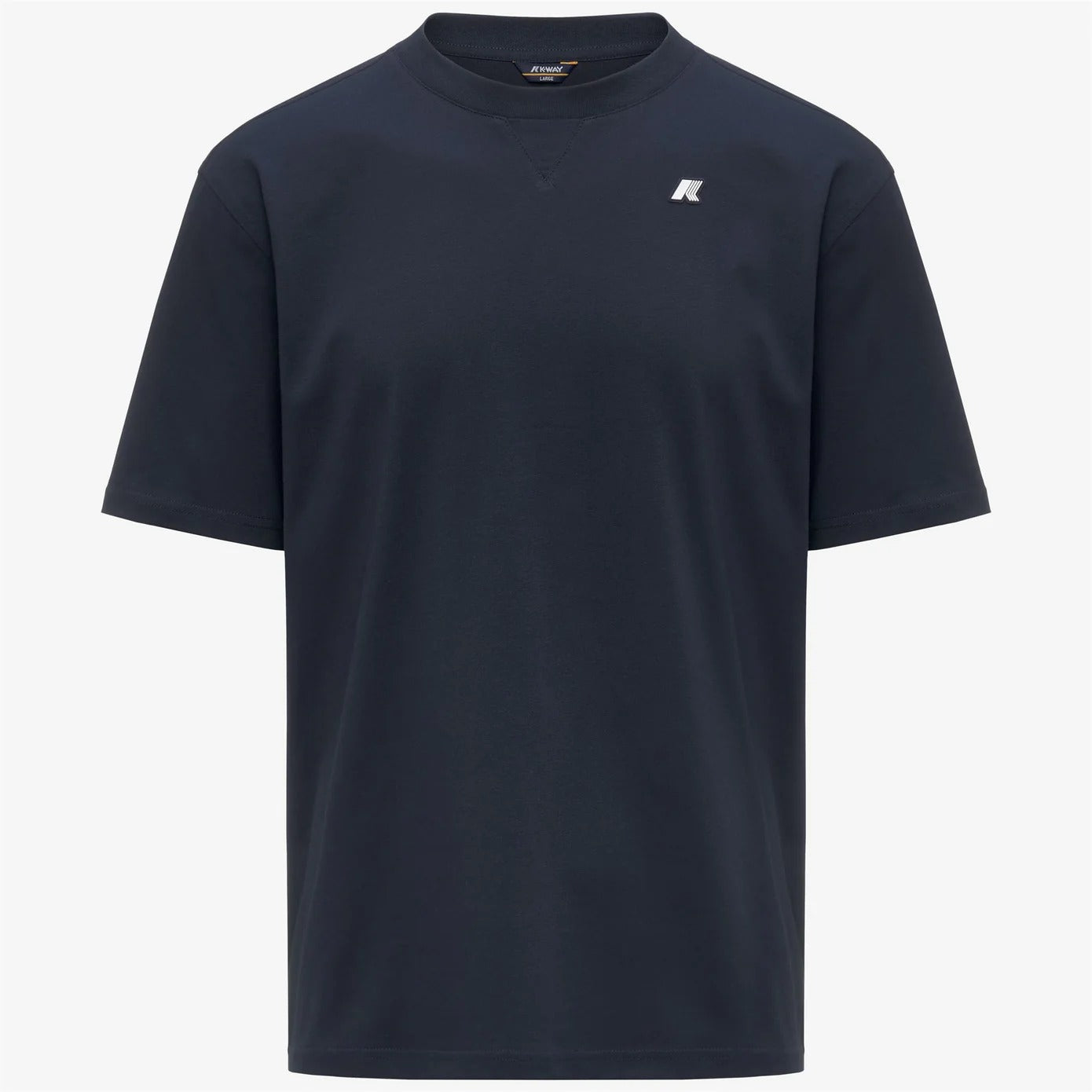 K-WAY T-Shirt Uomo SOLO JERSEY TRIANGLE-Blue Depth