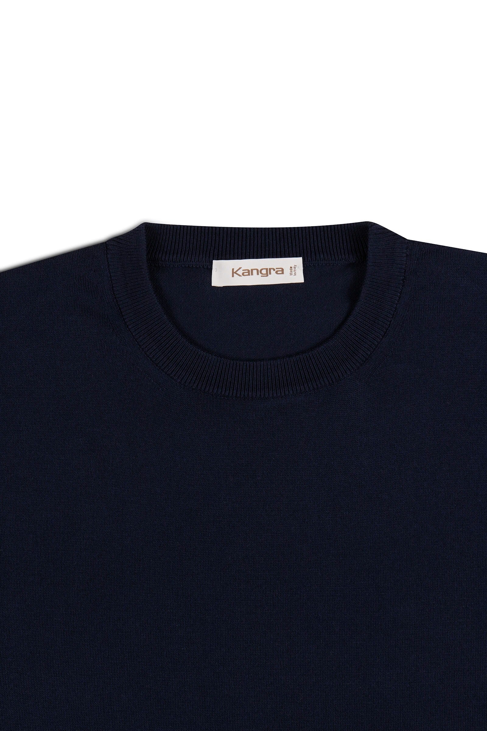KANGRA Maglia Uomo Girocollo Cotone-Blu