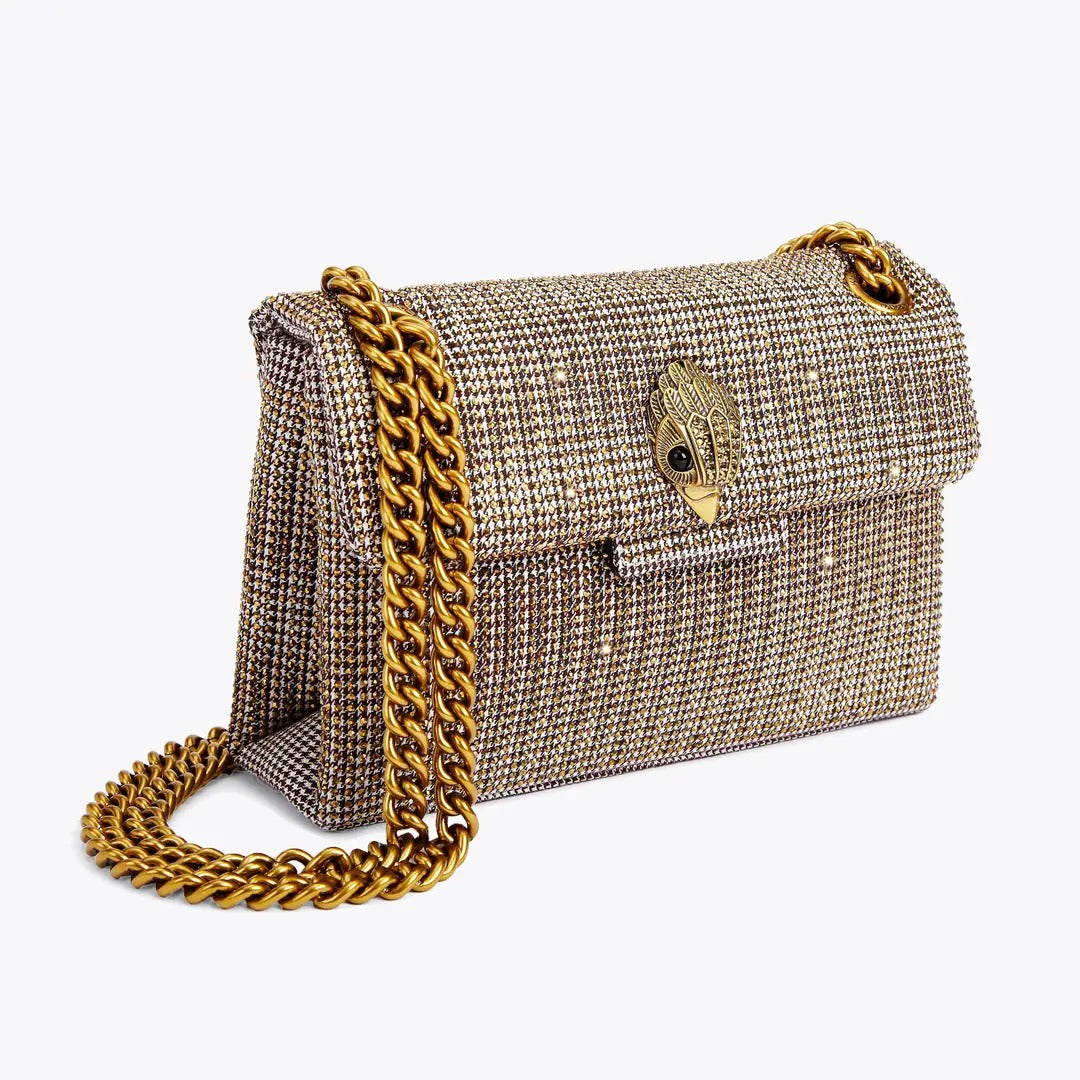 KURT GEIGER Borsa FABRIC MINI KENSINGTON-Beige