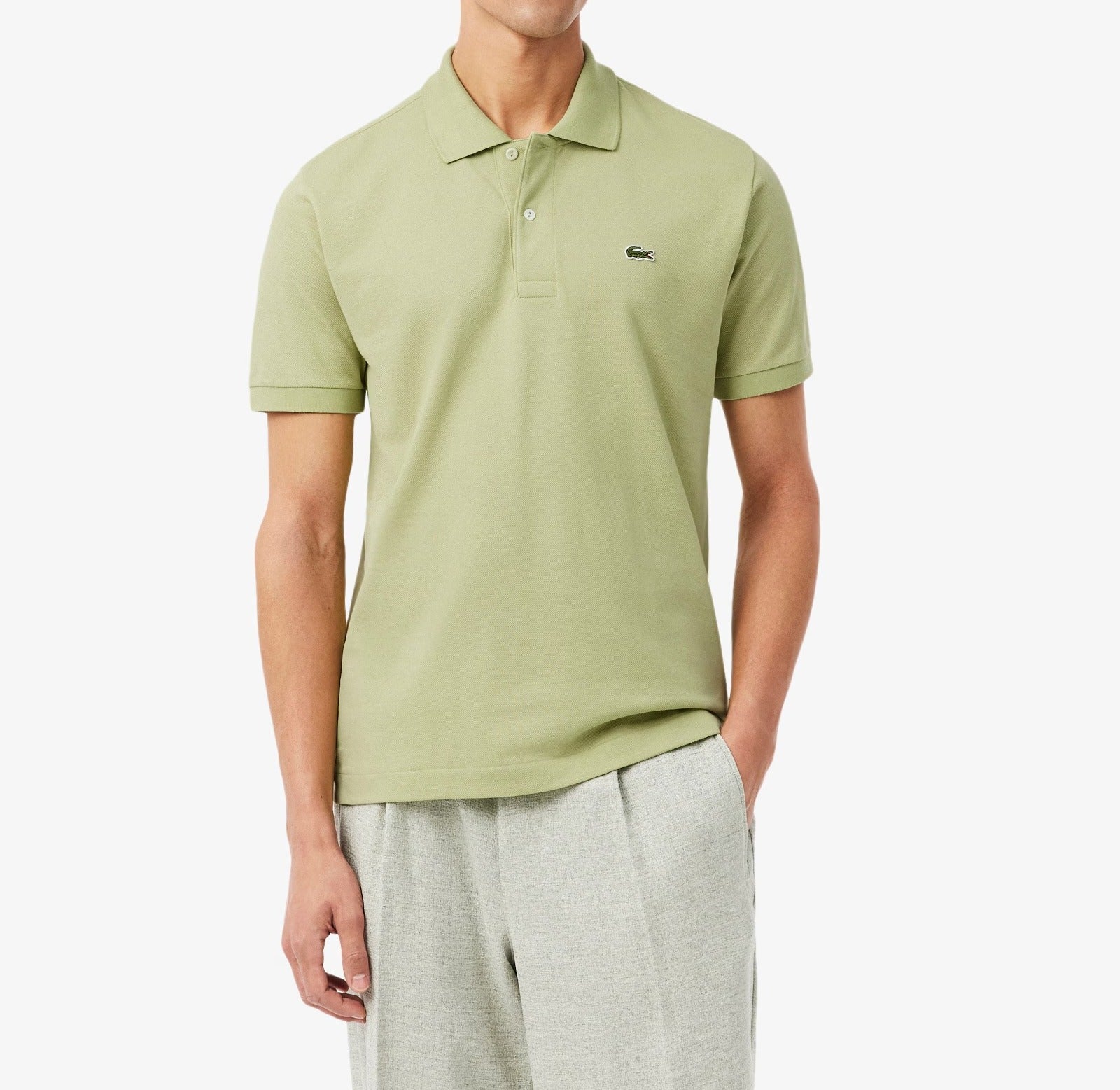 LACOSTE Polo Uomo L.12.12. Original-Verde Chiaro