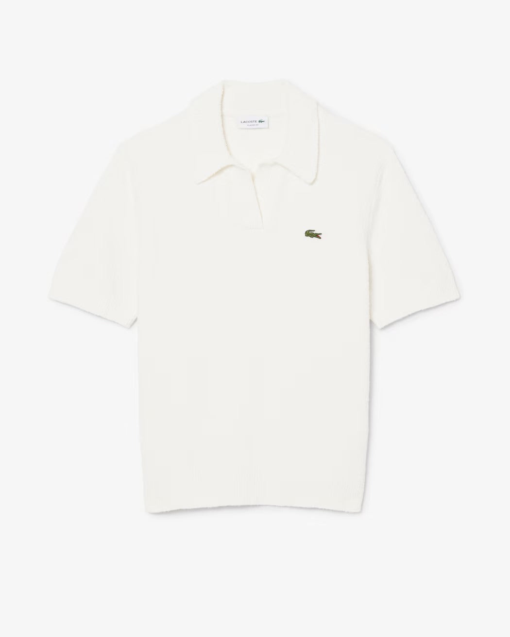 LACOSTE Polo Uomo Maglia Bouclé-Bianco