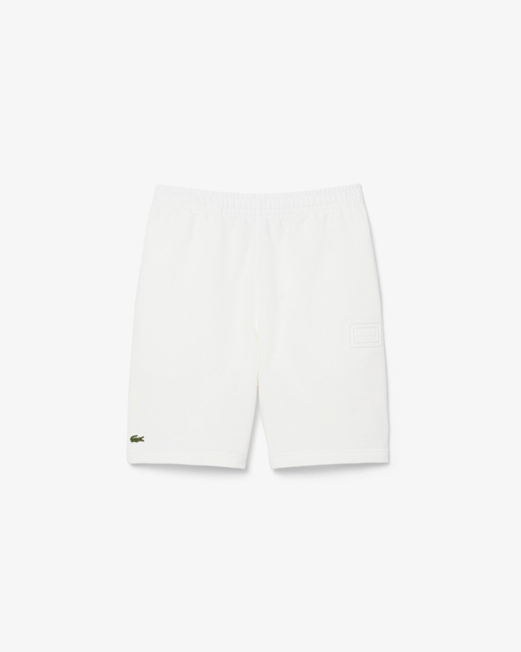 LACOSTE Shorts Unisex Tessuto Felpato-Bianco