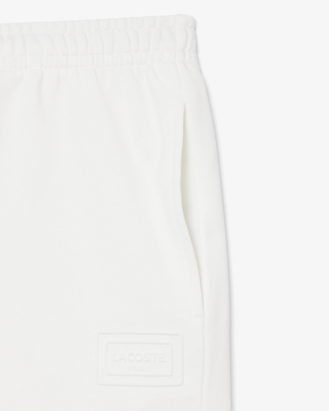 LACOSTE Shorts Unisex Tessuto Felpato-Bianco