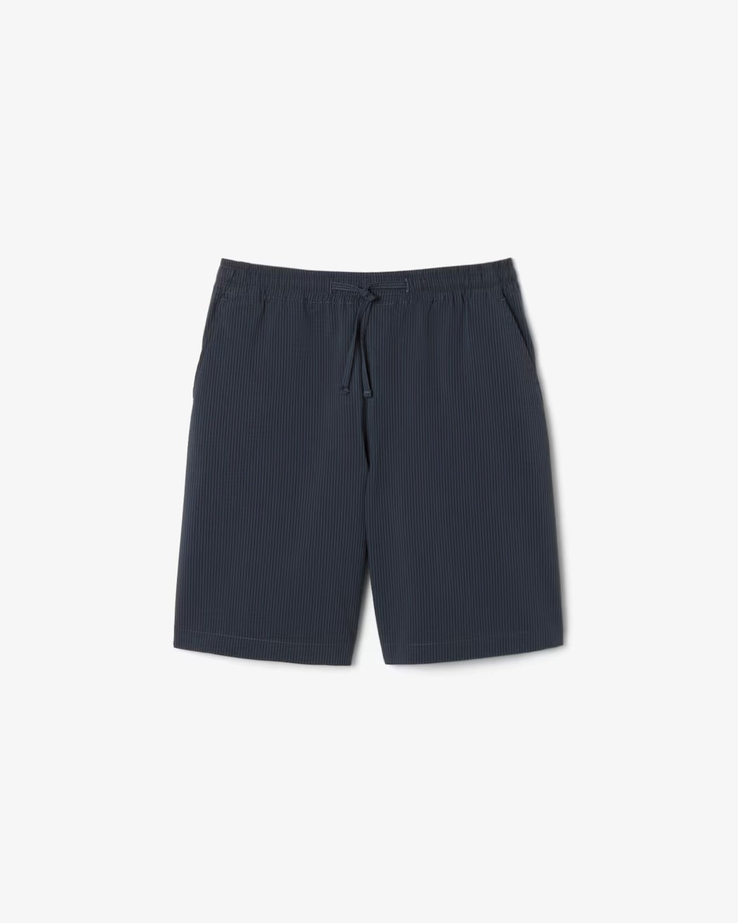 LACOSTE Shorts Uomo Seersucker-Noir/Gris Fonce