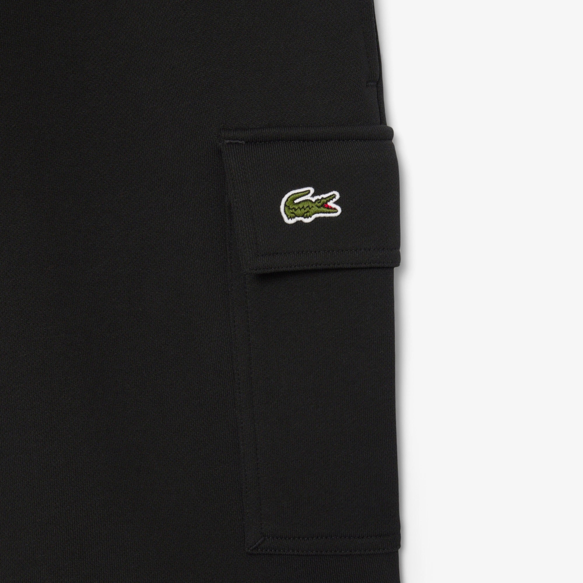 LACOSTE Shorts Uomo Cargo Cotone-Nero