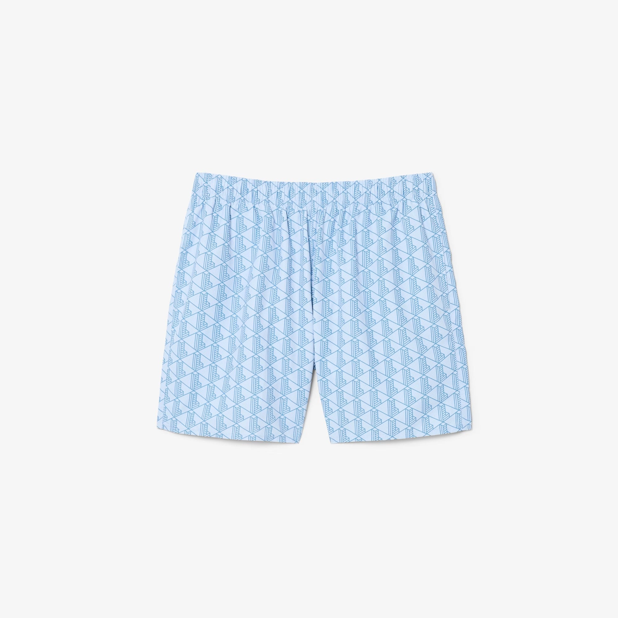 LACOSTE Costume Boxer Uomo Jacquard Monogram-Bleu