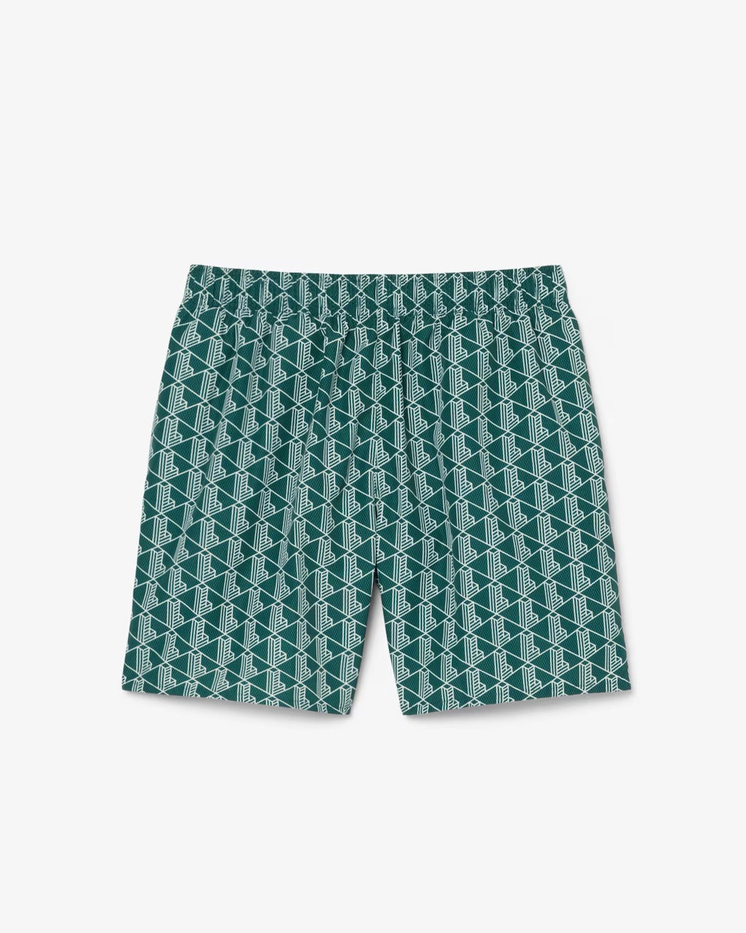 LACOSTE Costume Boxer Uomo Jacquard Monogram-Verde