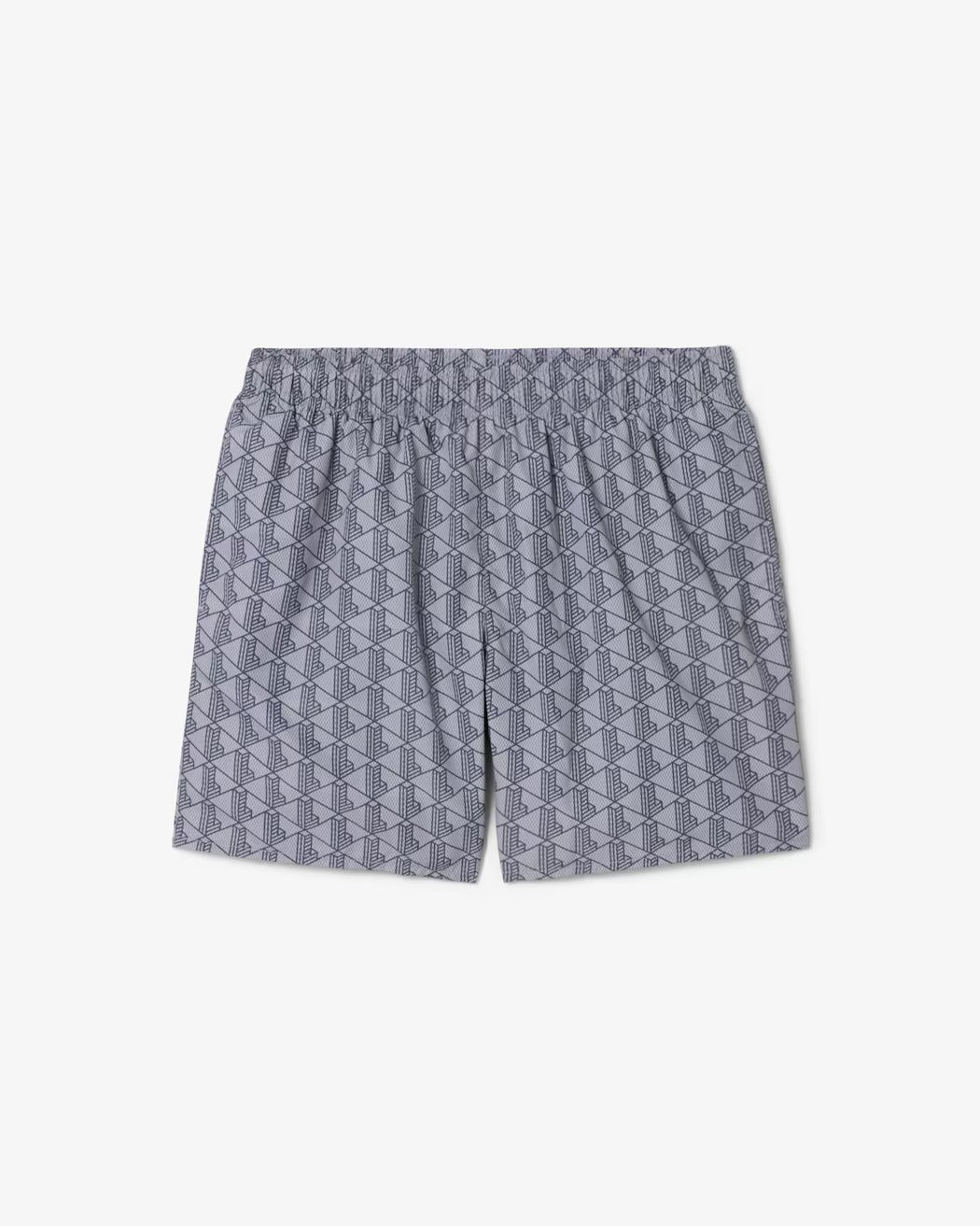 LACOSTE Costume Boxer Uomo Jacquard Monogram-Gris Fonce