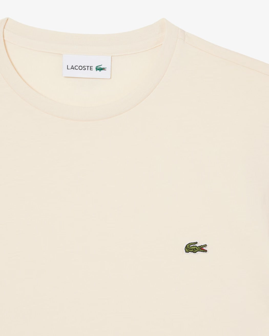 LACOSTE T-Shirt Uomo Cotone Pima-Beige