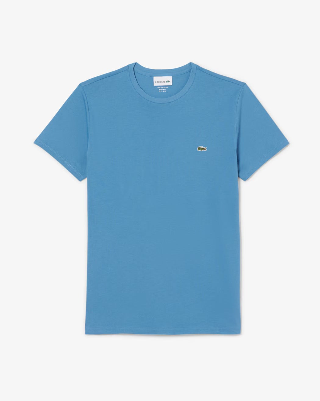 LACOSTE T-Shirt Uomo Cotone Pima-Bleu