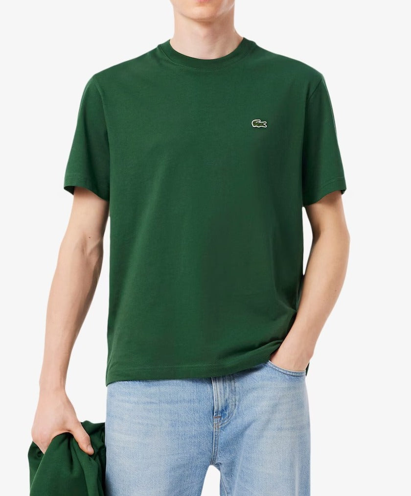 LACOSTE T-Shirt Uomo Cotone-Verde
