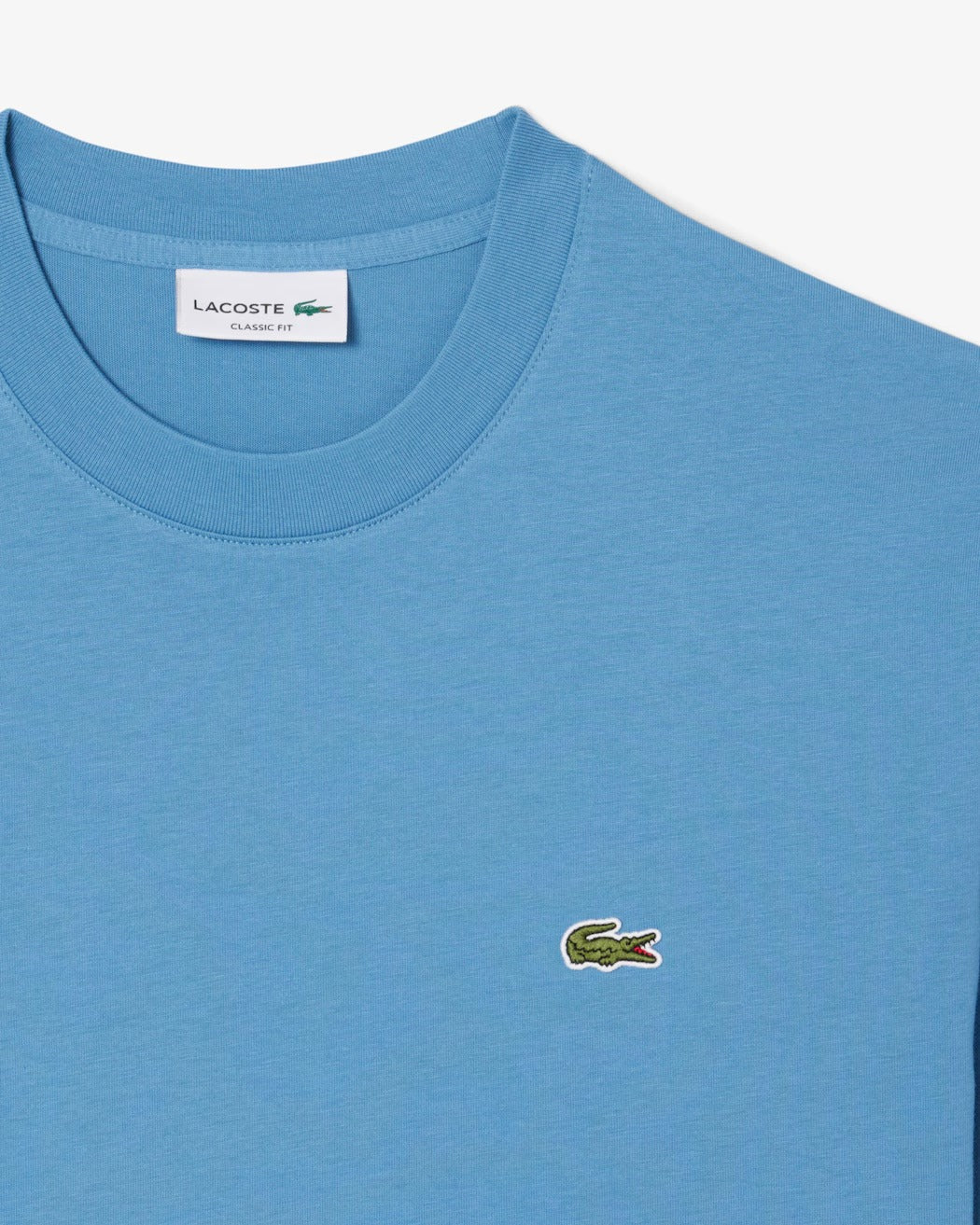 LACOSTE T-Shirt Uomo Cotone-Bleu