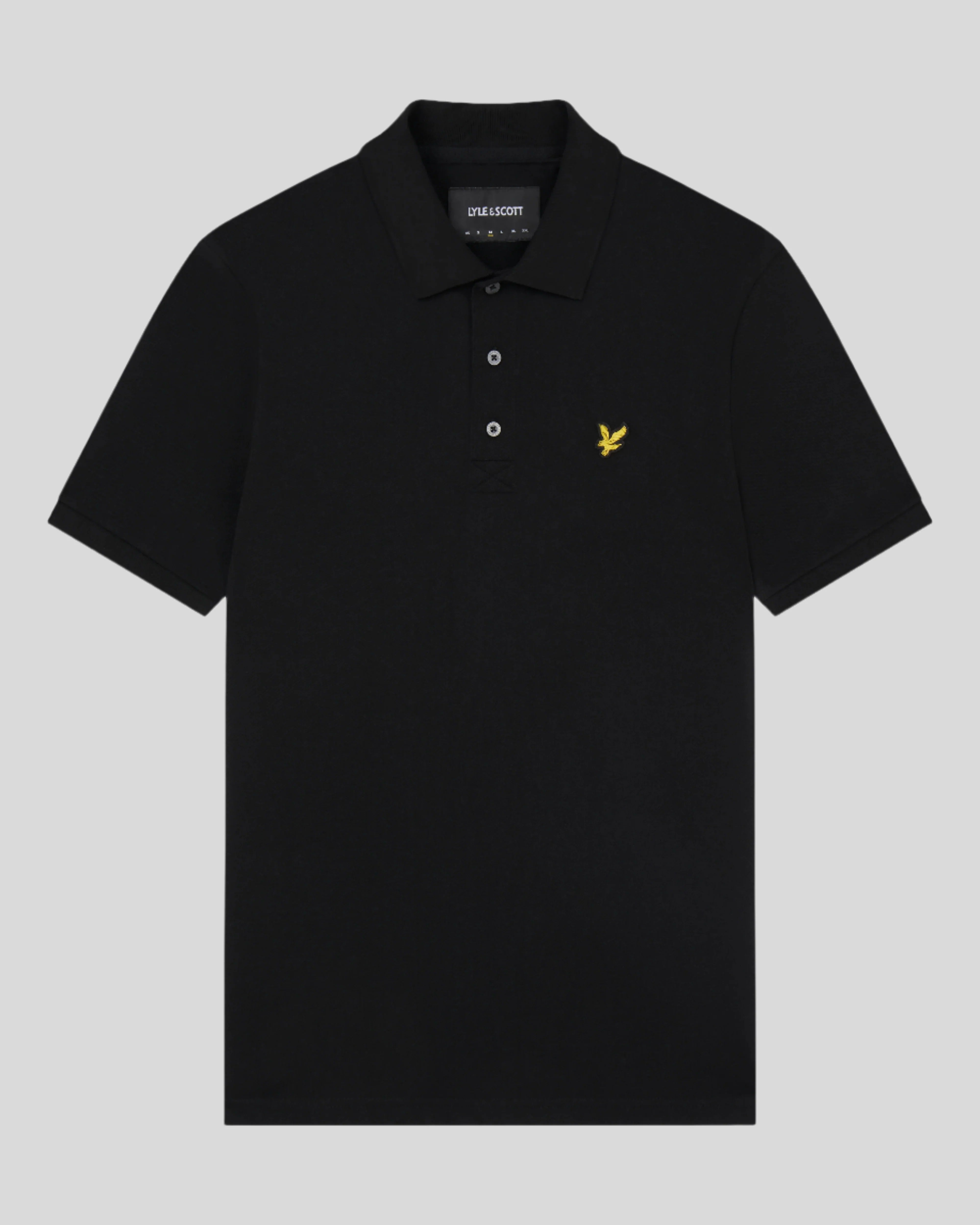 LYLE & SCOTT Polo Uomo Plain-Jet Black