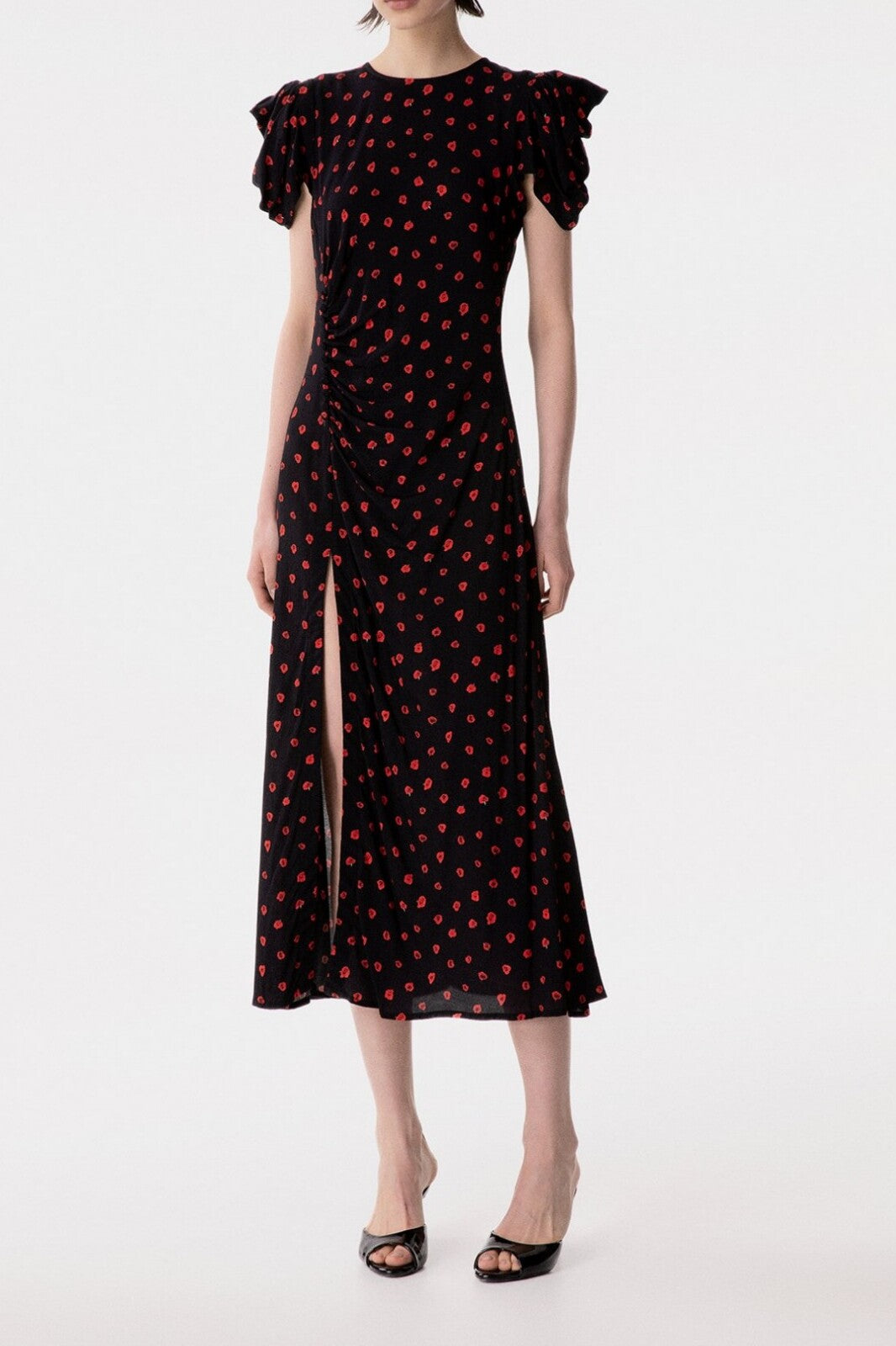 MAR DE MARGARITAS Abito Midi Kristel-Rose Nero
