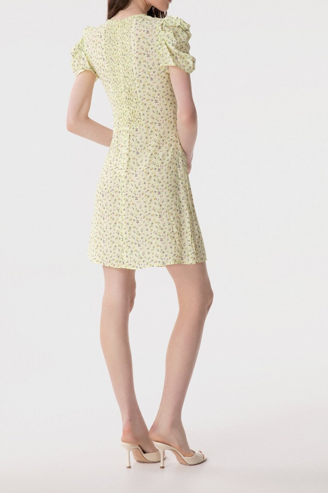 MAR DE MARGARITAS Abito Corto Karin-Jasmin Giallo